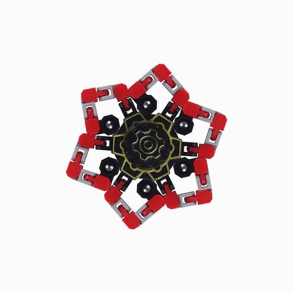 Variable rotation decompression chain deformation robot fidget spinner - Picture 1 of 3